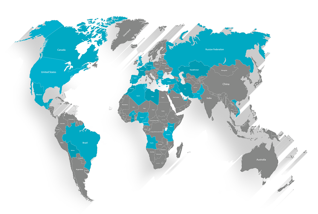 شعبات شرکت نواکس در سراسر جهان